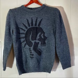Zara the knit wear skull sweater size 10